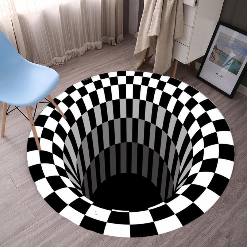 Geometric Bedroom Rugs Black W - Commercial Fabric Printing review and price