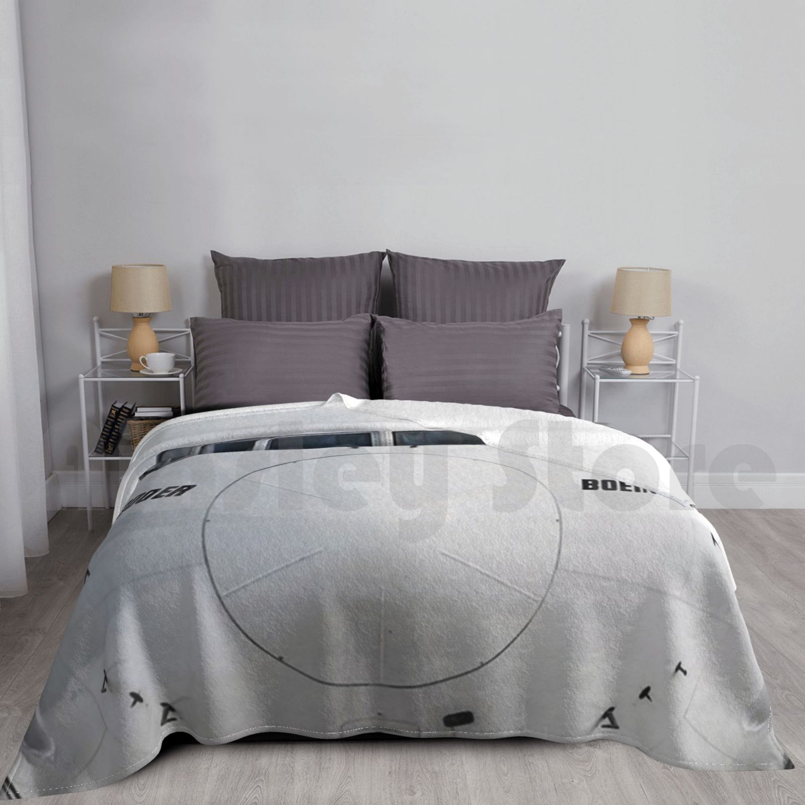 Boeing 777 Nose View Blanket F - Commercial Fabric Printing review and price