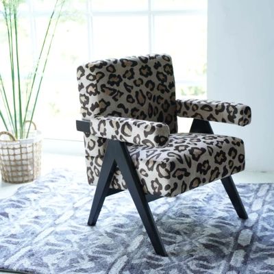 Cow Print Accent Chair  Tufted - Commercial Fabric Printing review and price